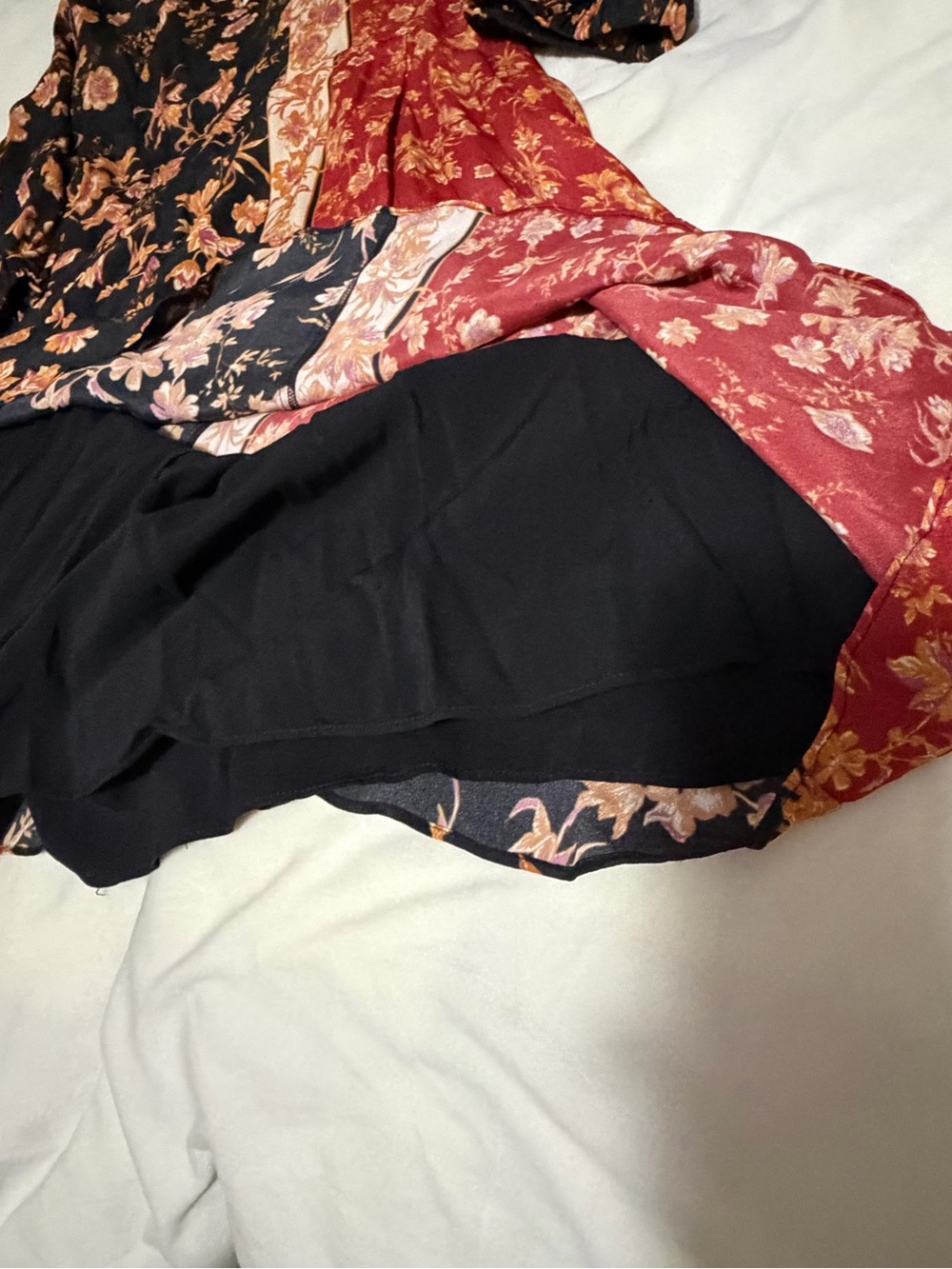 NWT Anthropologie x Kachel Fall Floral Hazel Patchwork Midi Dress Women’s 12 - Picture 9 of 12